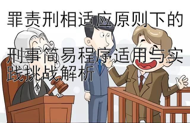 罪责刑相适应原则下的  
刑事简易程序适用与实践挑战解析