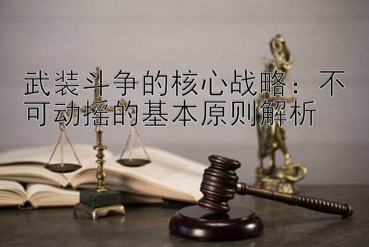 武装斗争的核心战略：不可动摇的基本原则解析