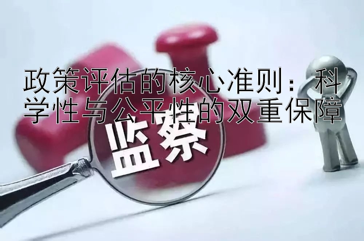 政策评估的核心准则：科学性与公平性的双重保障